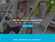 Tablet Screenshot of getmomentum.ca